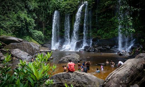 Phnom Kulen Beautiful Waterfal